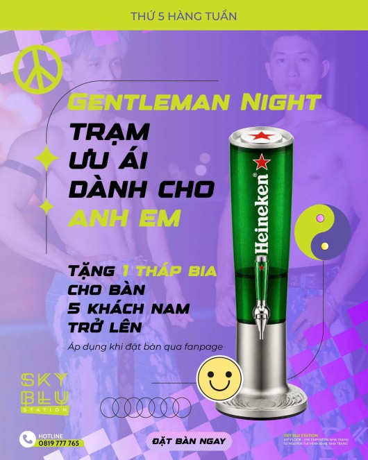 GENTLEMEN NIGHT - A Night Dedicated to Good Times at Sky Blu Station