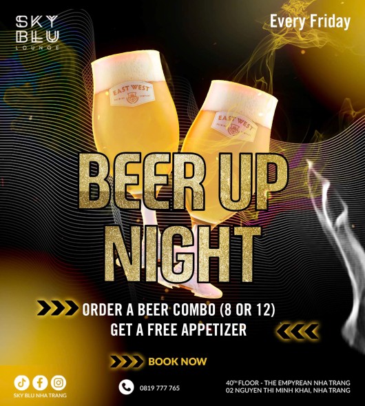BEER UP NIGHT: THE ULTIMATE WAY TO ENJOY YOUR FRIDAY AT SKY BLU!