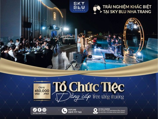 ELEVATE YOUR EVENT: HOST A STYLISH ROOFTOP PARTY AT SKY BLU NHA TRANG