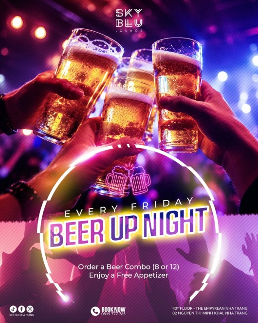 BEER UP NIGHT: THE ULTIMATE WAY TO ENJOY YOUR FRIDAY AT SKY BLU!